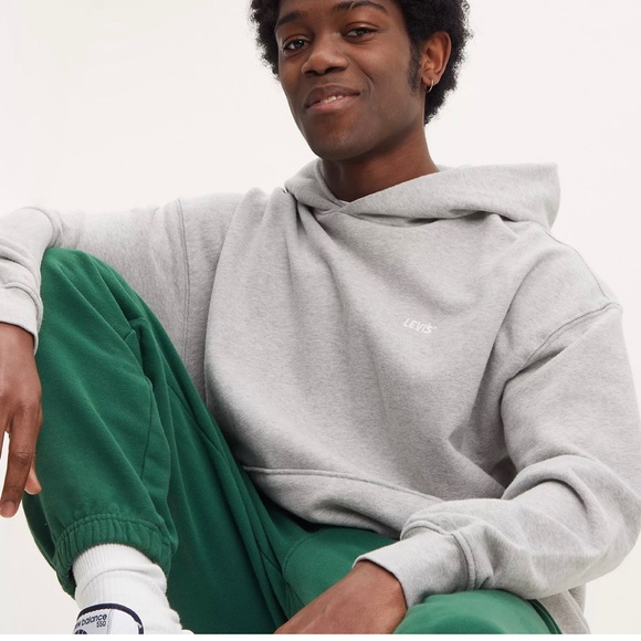 Levi’s Gold Tab size Medium gray pullover hoodie with front kangaroo pocket - Picture 3 of 13